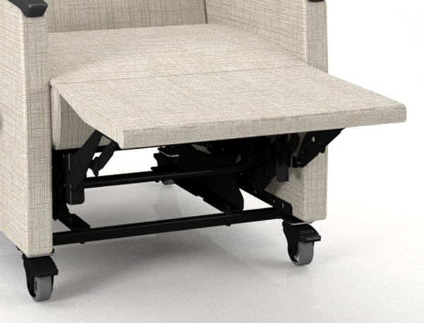 Patient Transfer Arm Mobile Healthcare Recliner chaise kick-out