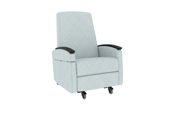 Mobile Chaise Rocker Recliner Left Fold Down Arm