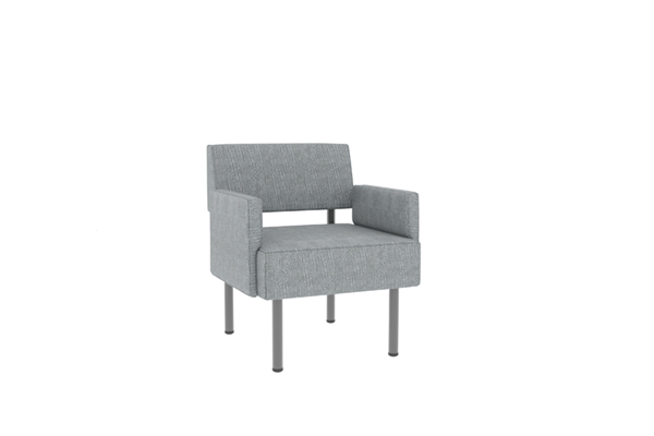 Single Seat Lounge Chair with Arms