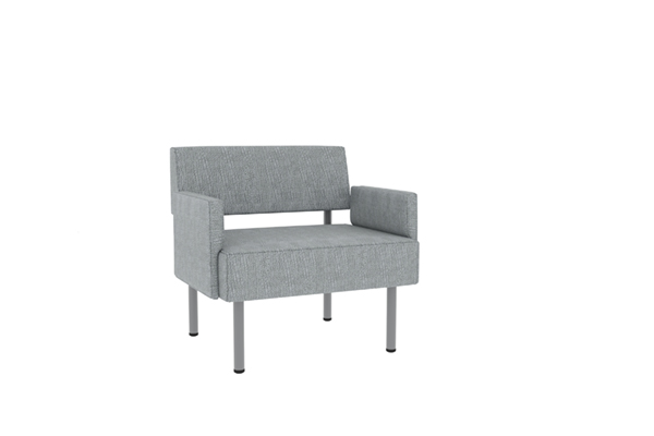 Single Seat Bariatric Lounge Chair with Arms