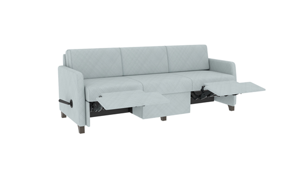Sleep Sofa, Dual Kick-Outs, Upholstered Front