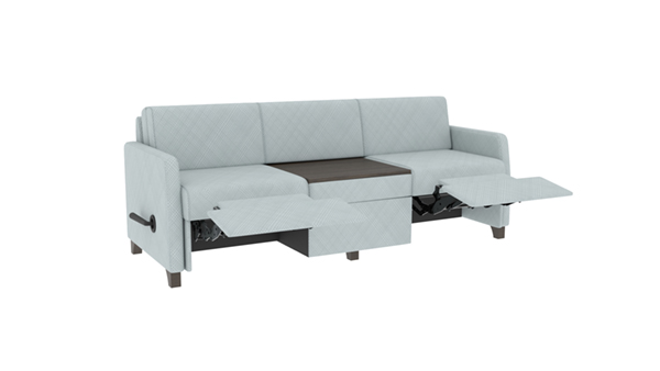 Sleep Sofa, Fixed Center Table, Upholstered Front