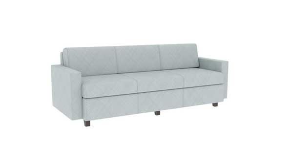 Sleep Sofa with Upholstered Front, 5-Inch Wide Arm