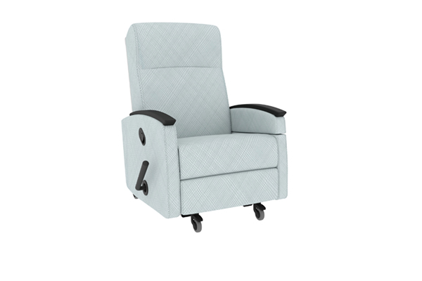 Mobile Chaise Rocker Recliner Right Fold Down Arm